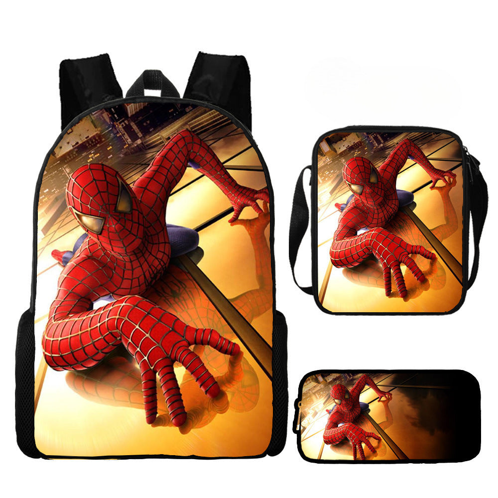 European and American  New Spider-Man Hero No Return Backpack 3D Digital Printing Casual Trendy Backpack