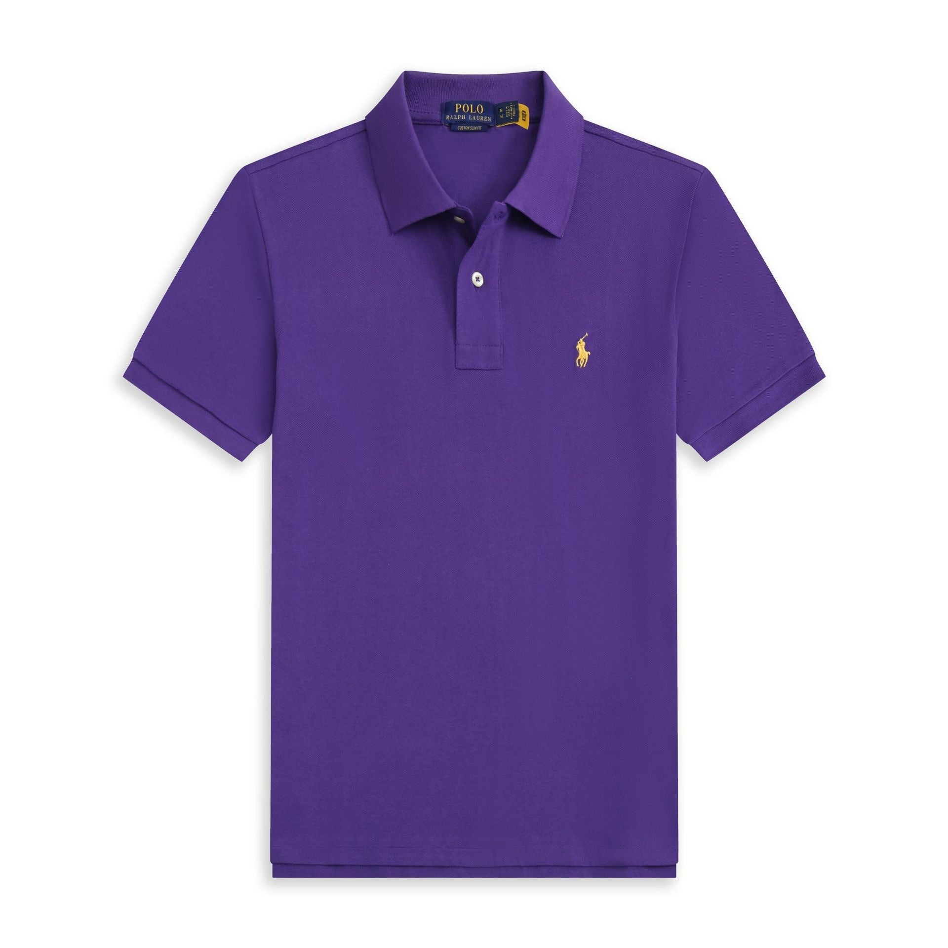 Summer Export Rlpolo Shirt Men's Short-Sleeved T-Shirt Lapel Pony Logo Embroider Casual Wear Simple and Casual