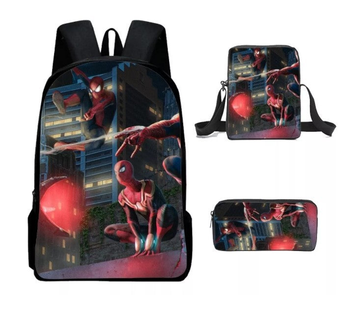 European and American  New Spider-Man Hero No Return Backpack 3D Digital Printing Casual Trendy Backpack