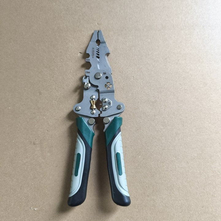 Manufacturer's Multifunctional Wire Stripping Pliers, Electrician's Wire Cutting, Wiring, Wire Pressing and Stripping Pliers, Handheld Foldableable Wire Stripping Pliers