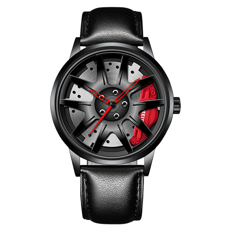 Official full-automatic movement watch men's vacuum plating wheel style non-mechanical watch new generation of hair