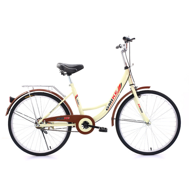 24inch 26inch Lightweight Commuter Bicycle for Male and Female Students, Suitable for Men and Women to Commute to Work, Ladies' Bicycle, Single Speed