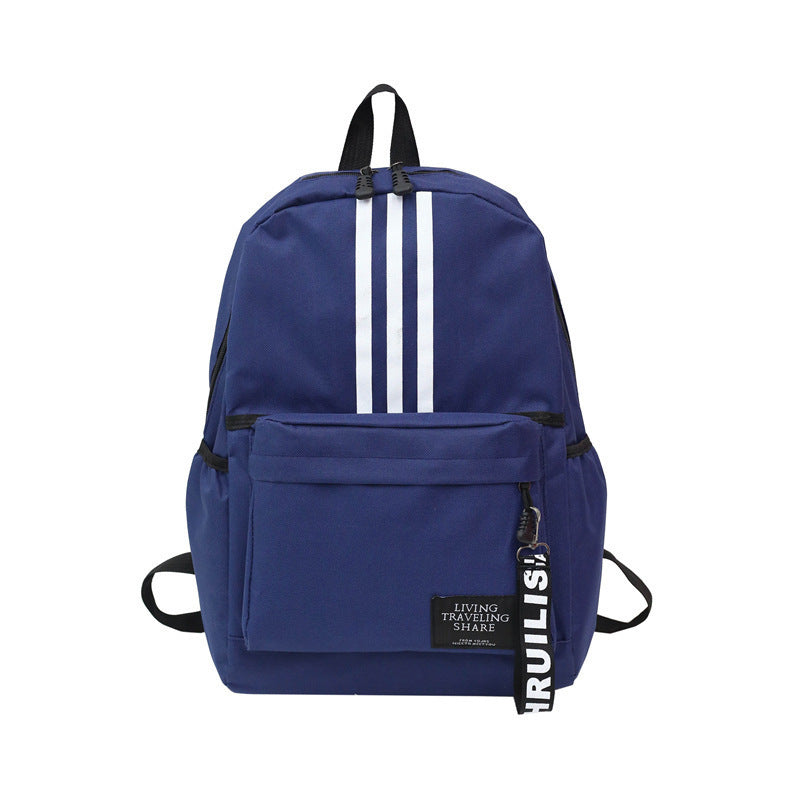2025 New Backpack Men's Large Capacity Couple Backpack College High School Student School Bag Campus Travel Trendy Double Back