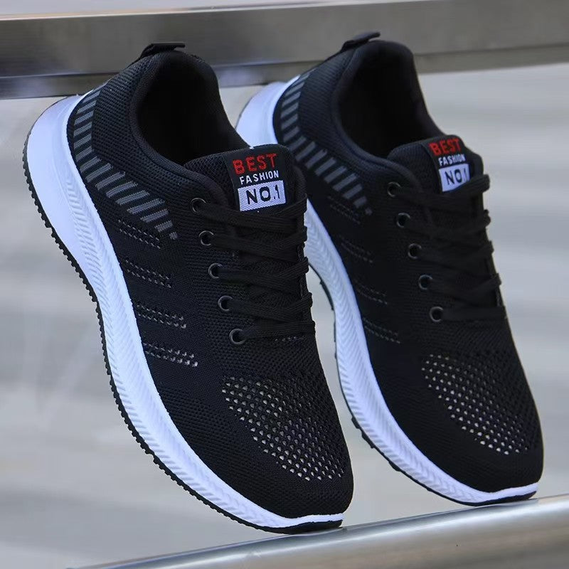 2025 spring new men's shoes breathable shoes trend casual sneaker mesh cloth shoes,outdoor running shoes