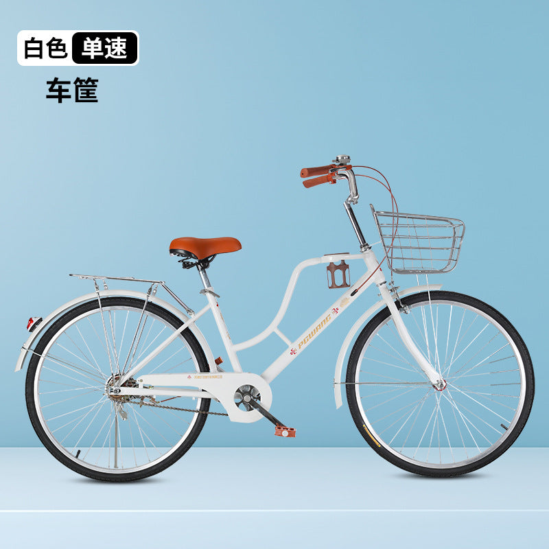 Coffee cart men and women students adult variable speed city fashion commuter light bearing bicycle factory