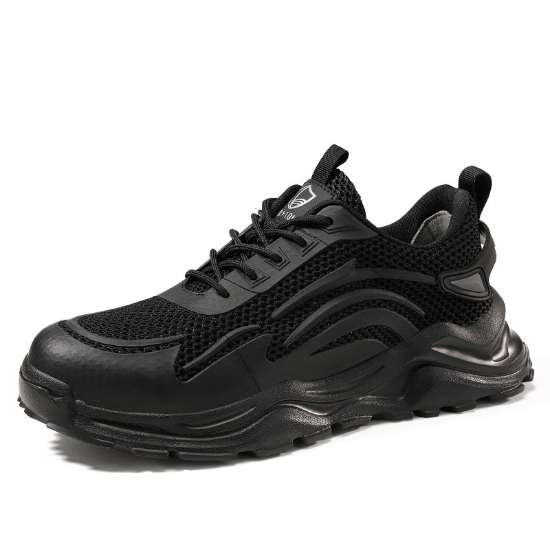 Blue Seagull Shield Labor Protection Shoes Summer Breathable Anti-Smash and Anti-Puncture Electrician Shoes Men's Insulated 10Kv Safety Work Shoes