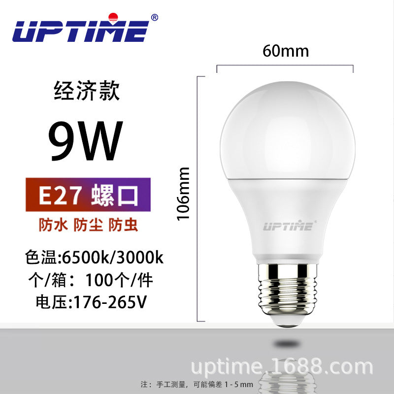 Factory wholesale LED bulb E27 large screw energy-saving lamp super bright no stroboscopic eye protection household factory lighting bulb