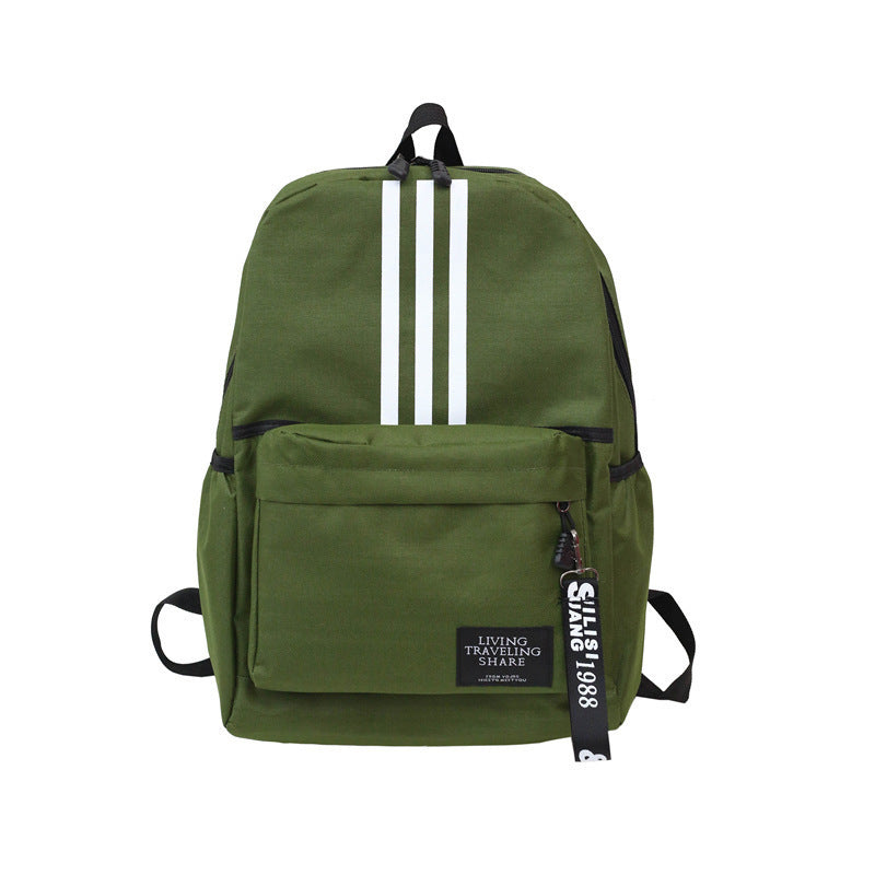 2025 New Backpack Men's Large Capacity Couple Backpack College High School Student School Bag Campus Travel Trendy Double Back