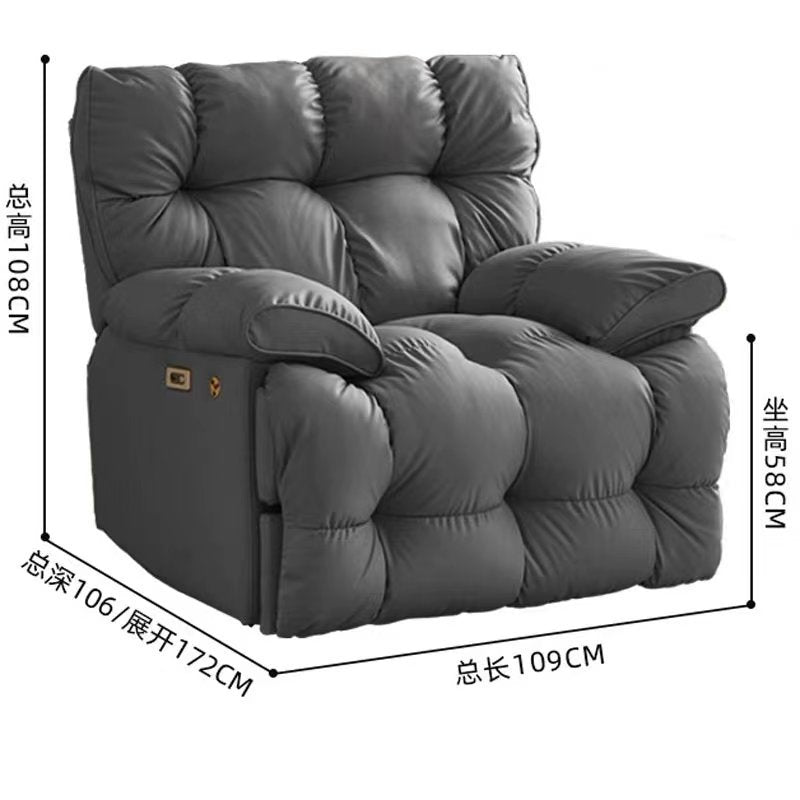 Light luxury lazy electric multifunctional sofa reclining rocking tofu block cloud massage heating rocking chair space sofa