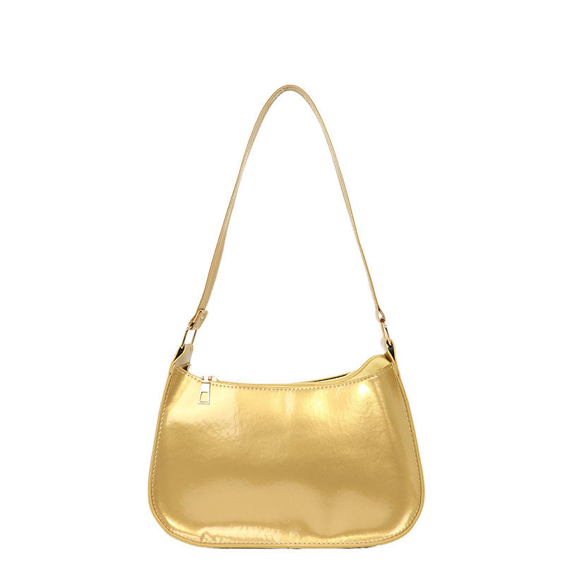 Popular Fashion Solid Color Small Square Bag 2024 Autumn and Winter New Korean Shoulder Underarm Handbag Women's Bag Trendy