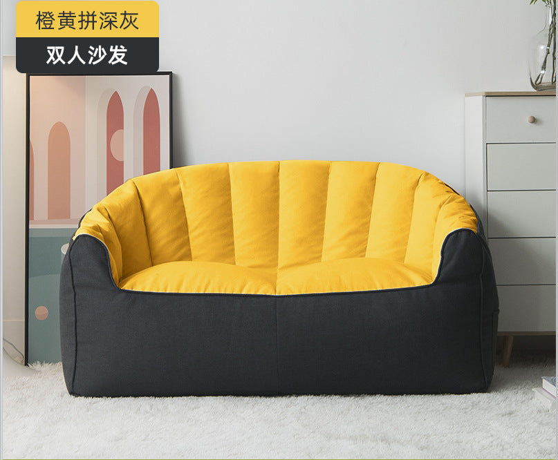 Bean bag sofa lazy sofa tatami lunch break small sofa double bedroom color matching solid color wholesale factory direct supply
