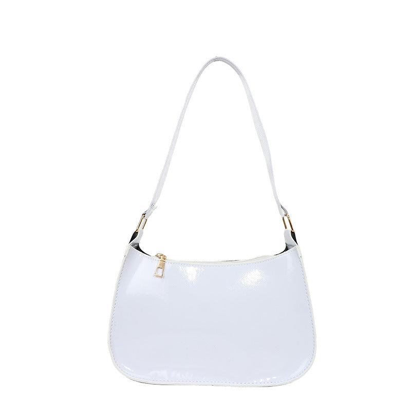 Popular Fashion Solid Color Small Square Bag 2024 Autumn and Winter New Korean Shoulder Underarm Handbag Women's Bag Trendy