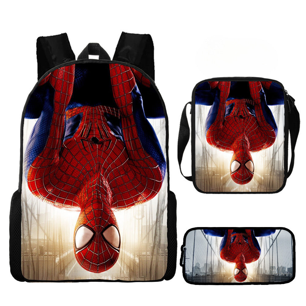 European and American  New Spider-Man Hero No Return Backpack 3D Digital Printing Casual Trendy Backpack