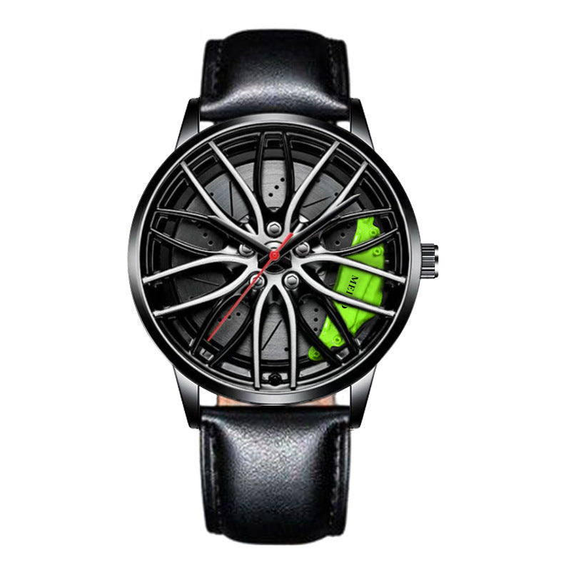 Official full-automatic movement watch men's vacuum plating wheel style non-mechanical watch new generation of hair