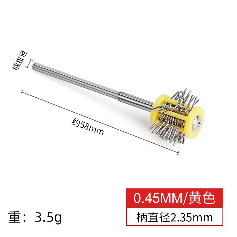 2.35 sand drawing needle with handle/sand making needle with handle/gold and silver surface frosting treatment/jewelry equipment/gold making tool