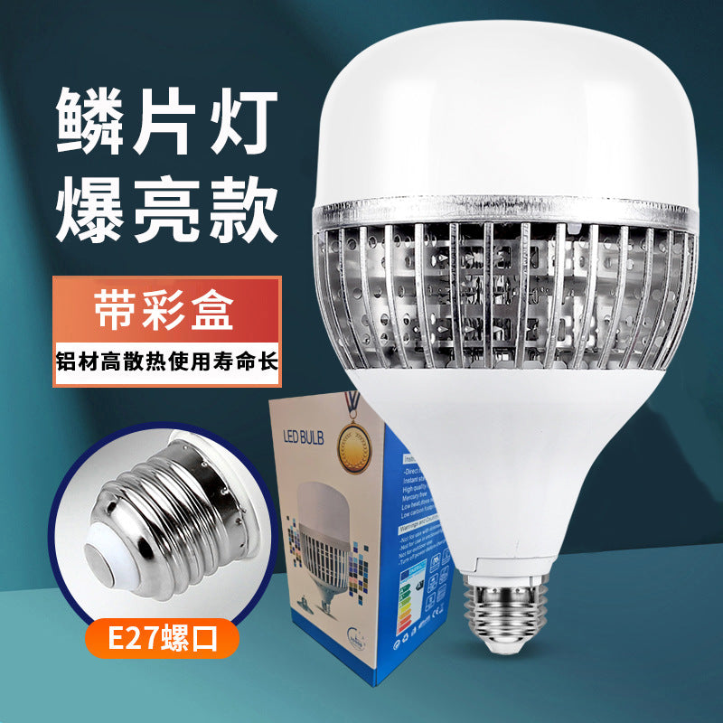 led bulb household super bright white waterproof moisture-proof dust-proof factory warehouse high-power