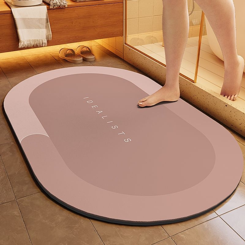 Bathroom Diatom Mud Water-Absorbent Non-Slip Floor Mats Entrance Door Mats Bathroom Quick-Drying and Stain-Resistant Floor Mats