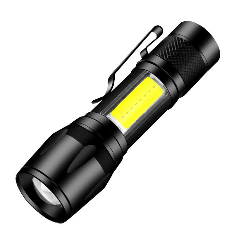 led flashlight rechargeable multi-purpose long-range portable super bright household mini portable side light