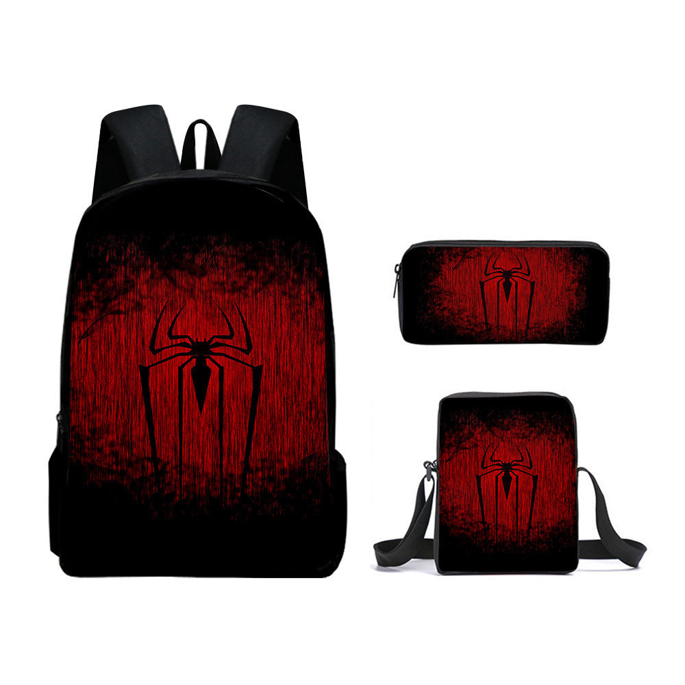 European and American  New Spider-Man Hero No Return Backpack 3D Digital Printing Casual Trendy Backpack