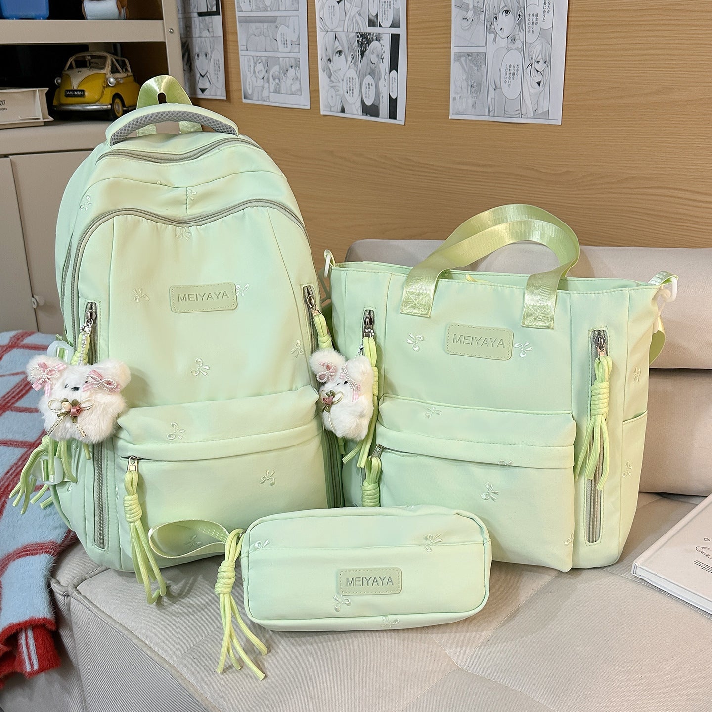 Schoolbags, Junior High School Students' Large-Capacity Backpacks, Men's Travel Backpacks, Simple and Versatile High School Students' and College Students' Women's Backpacks