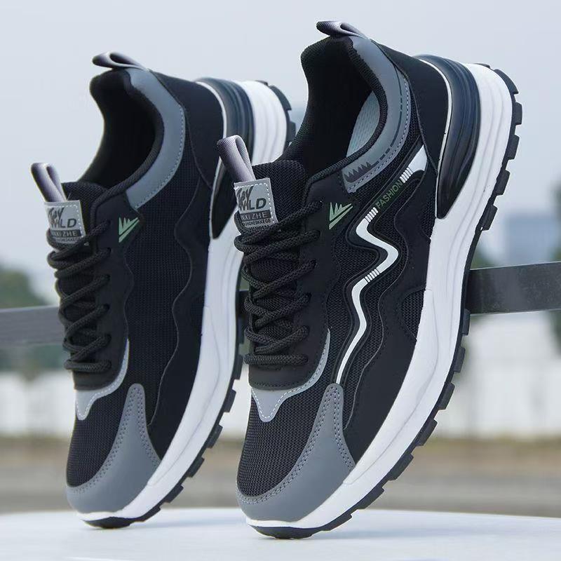 Men's Shoes 2025 New Breathable Mesh sneaker Soft Sole Running Shoes Fashion Casual Shoes Thick Sole Torre Shoes