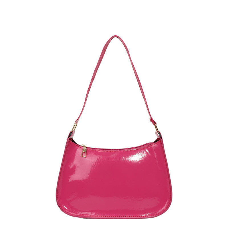 Popular Fashion Solid Color Small Square Bag 2024 Autumn and Winter New Korean Shoulder Underarm Handbag Women's Bag Trendy