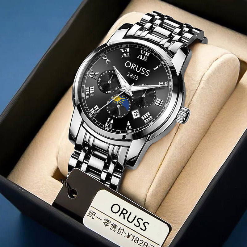 [Do not make money to make friends] Automatic non-mechanical watch men's watch luminous waterproof high-end handsome men's watch