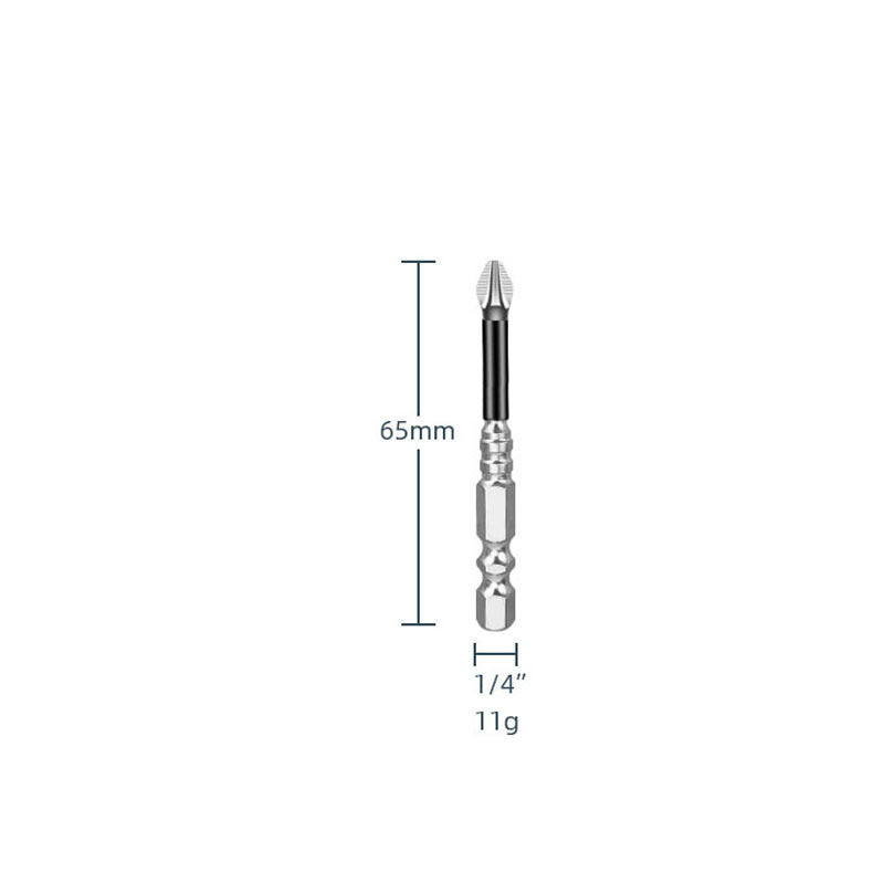 Yunbei non-slip batch head electric wind batch nozzle electric screwdriver head magnetic batch head PH2 blue leather cross batch head