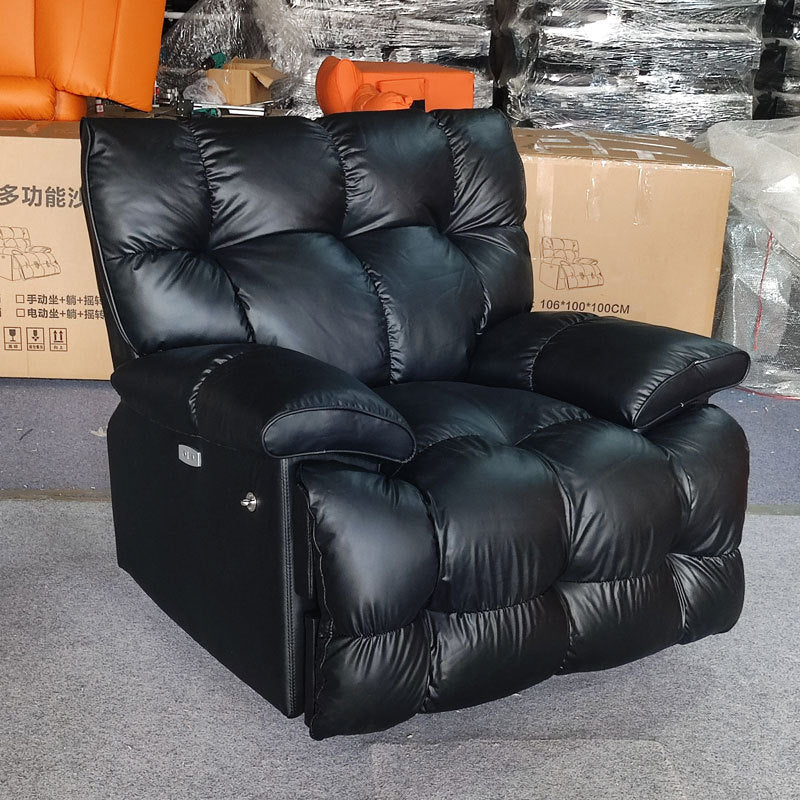 Light luxury lazy electric multifunctional sofa reclining rocking tofu block cloud massage heating rocking chair space sofa