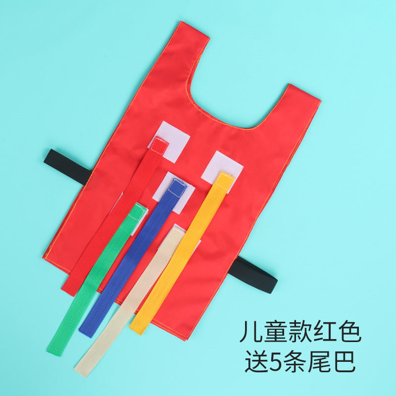 Kindergarten Tail-pulling Toy Children's Catching Belt Game Props Parent-child Outdoor Feelings Training Sports Equipment