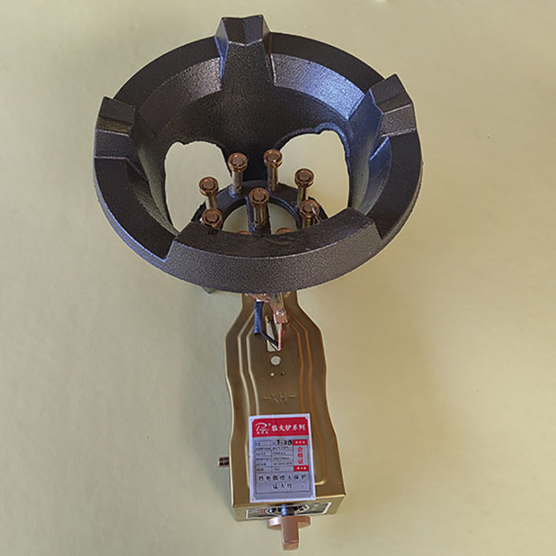 High-Power Commercial Single-Burner Stove for Liquefied Gas and Natural Gas, Medium-High Pressure Fast Stove for Restaurants