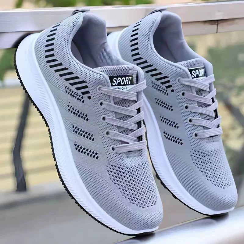 2025 spring new men's shoes breathable shoes trend casual sneaker mesh cloth shoes,outdoor running shoes
