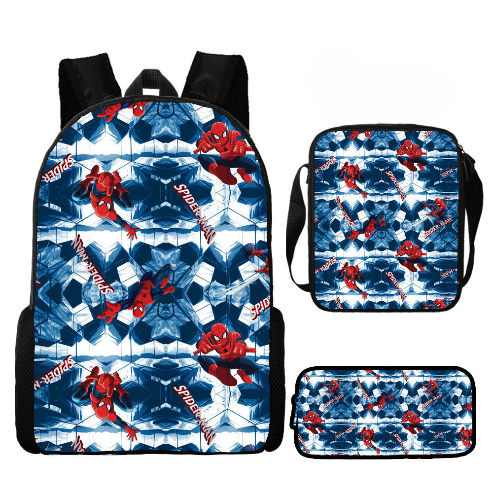 European and American  New Spider-Man Hero No Return Backpack 3D Digital Printing Casual Trendy Backpack