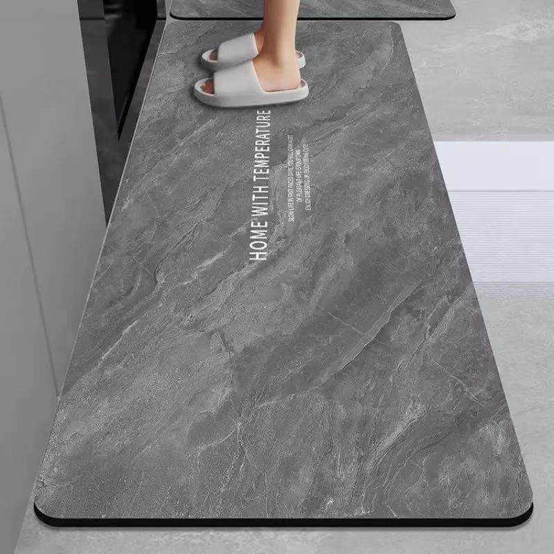 Diatom mud kitchen floor mat non-slip oil-proof absorbent mat door stain-resistant floor mat waterproof household washable erasable carpet