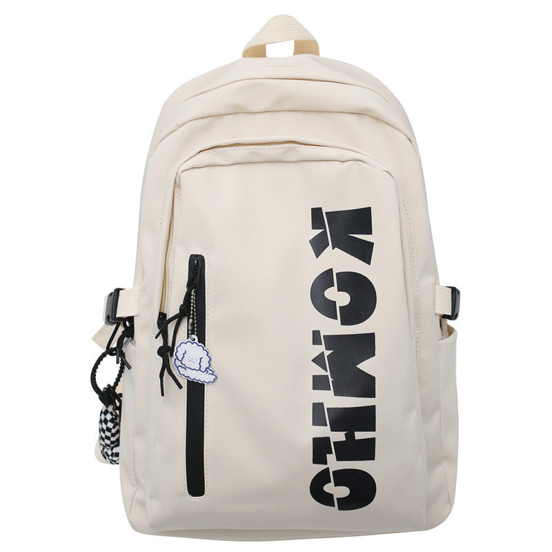 Schoolbag Boys and Girls Junior High School Students Grade Three, Four, Five and Six University Campus Simple Large Capacity Backpack Backpack
