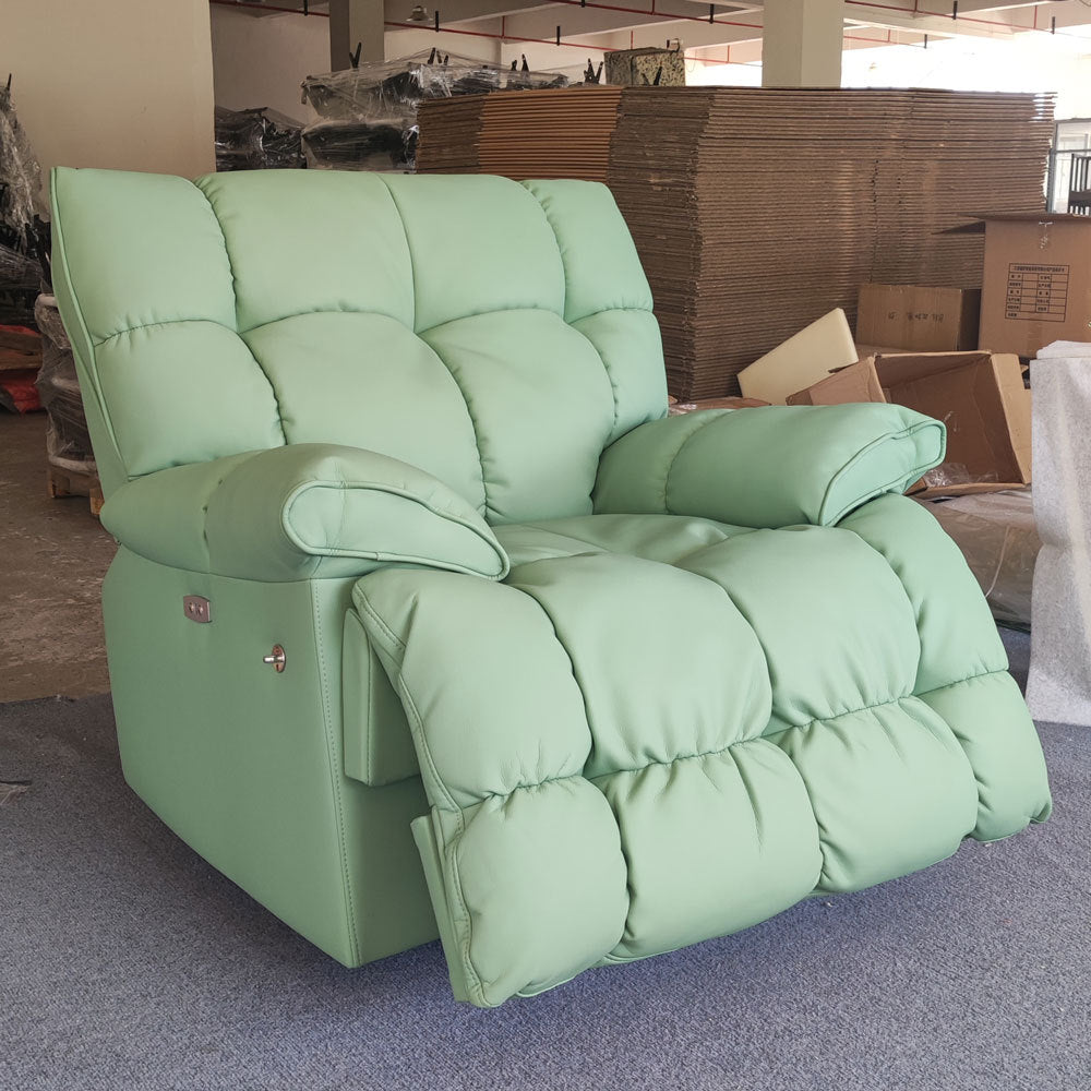 Light luxury lazy electric multifunctional sofa reclining rocking tofu block cloud massage heating rocking chair space sofa