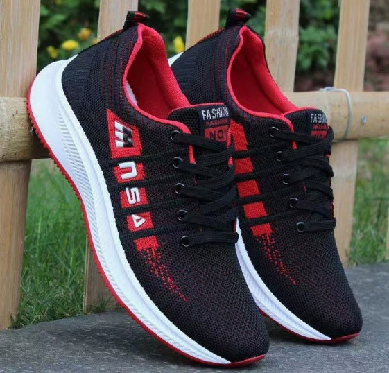 2025 spring new men's shoes breathable shoes trend casual sneaker mesh cloth shoes,outdoor running shoes