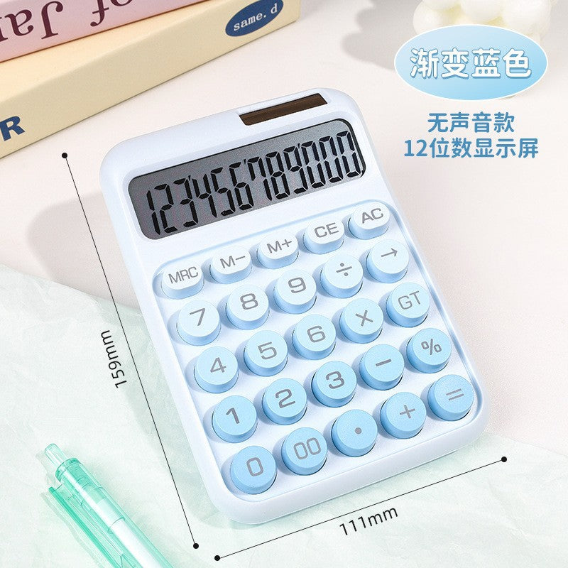 Office Supplies 837 Solar Calculator Dual Power Supply 12-Bit Large Display Accounting Computer
