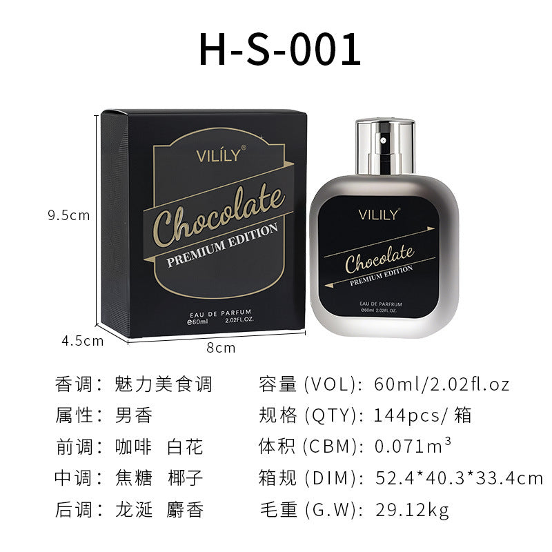 Foreign Trade Perfume Vilily Manufacturer Direct Sales 60ml Formal Hot Product Multi-Country Hot Selling Men's Perfume Wholesale