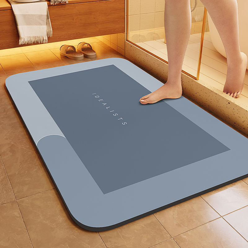 Bathroom Diatom Mud Water-Absorbent Non-Slip Floor Mats Entrance Door Mats Bathroom Quick-Drying and Stain-Resistant Floor Mats