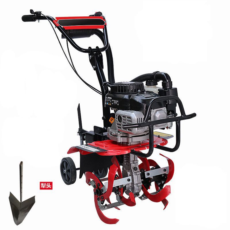 Wuyang Electric Start Micro Tillage Machine Small Gasoline Household Four-Stroke Soil Loosening Paddy Field Weeding Trenching Machine Tillage Rotary Tillage