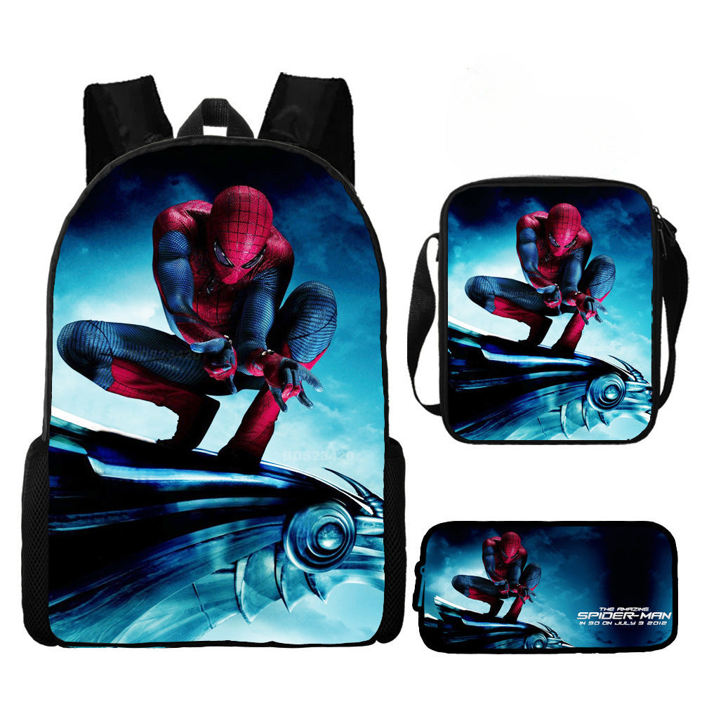 European and American  New Spider-Man Hero No Return Backpack 3D Digital Printing Casual Trendy Backpack