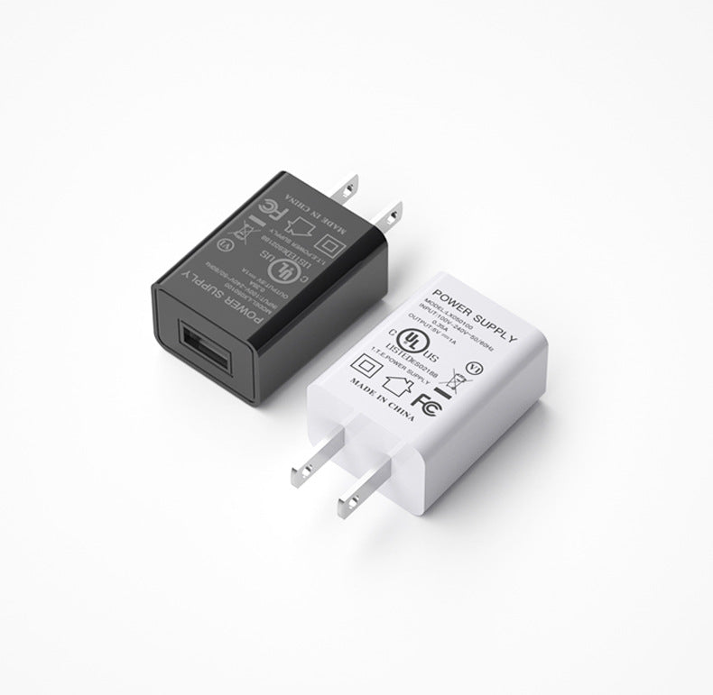 China Standard Us Standard Japanese Standard Spot 5V1A Charger 3C Ul/Pse Certified 5V1A Charging Head Adapter