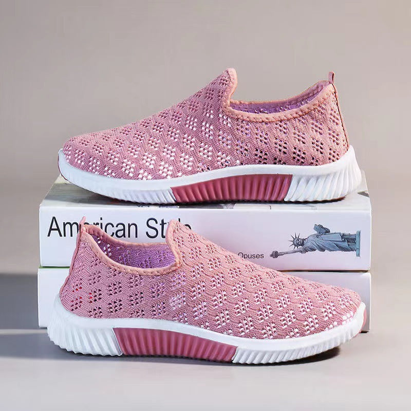 2026 Women's Sneakers Versatile Running Summer Casual Sports Mesh Shoes Ladies Trendy Shoes