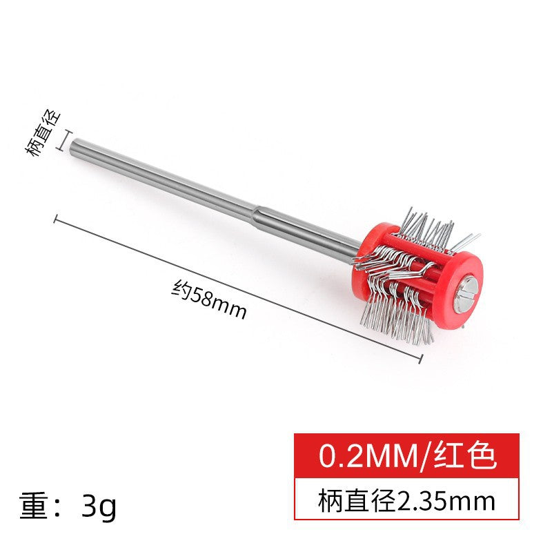 2.35 sand drawing needle with handle/sand making needle with handle/gold and silver surface frosting treatment/jewelry equipment/gold making tool
