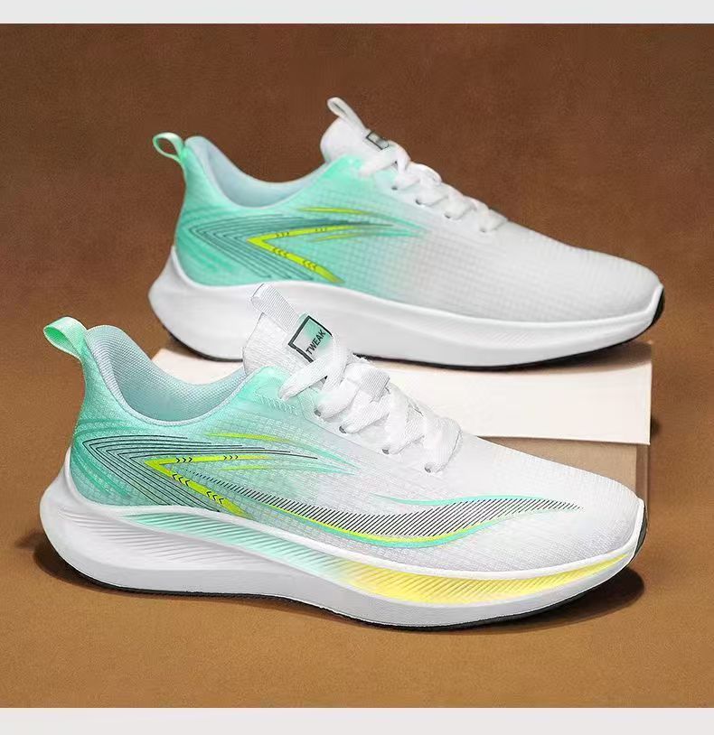 2025 Men's Shoes Spring and Autumn Casual Shoes Men's Fashionable All-match sneaker Men's Shoes Flying Woven Breathable Mesh Cloth Shoes
