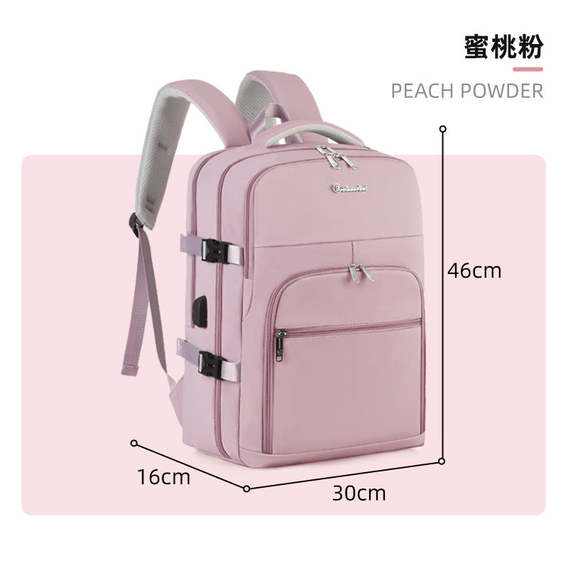 New Travel Backpack Men's Backpack Large Capacity Business Travel Bag Lightweight College Student Computer School Bag Women