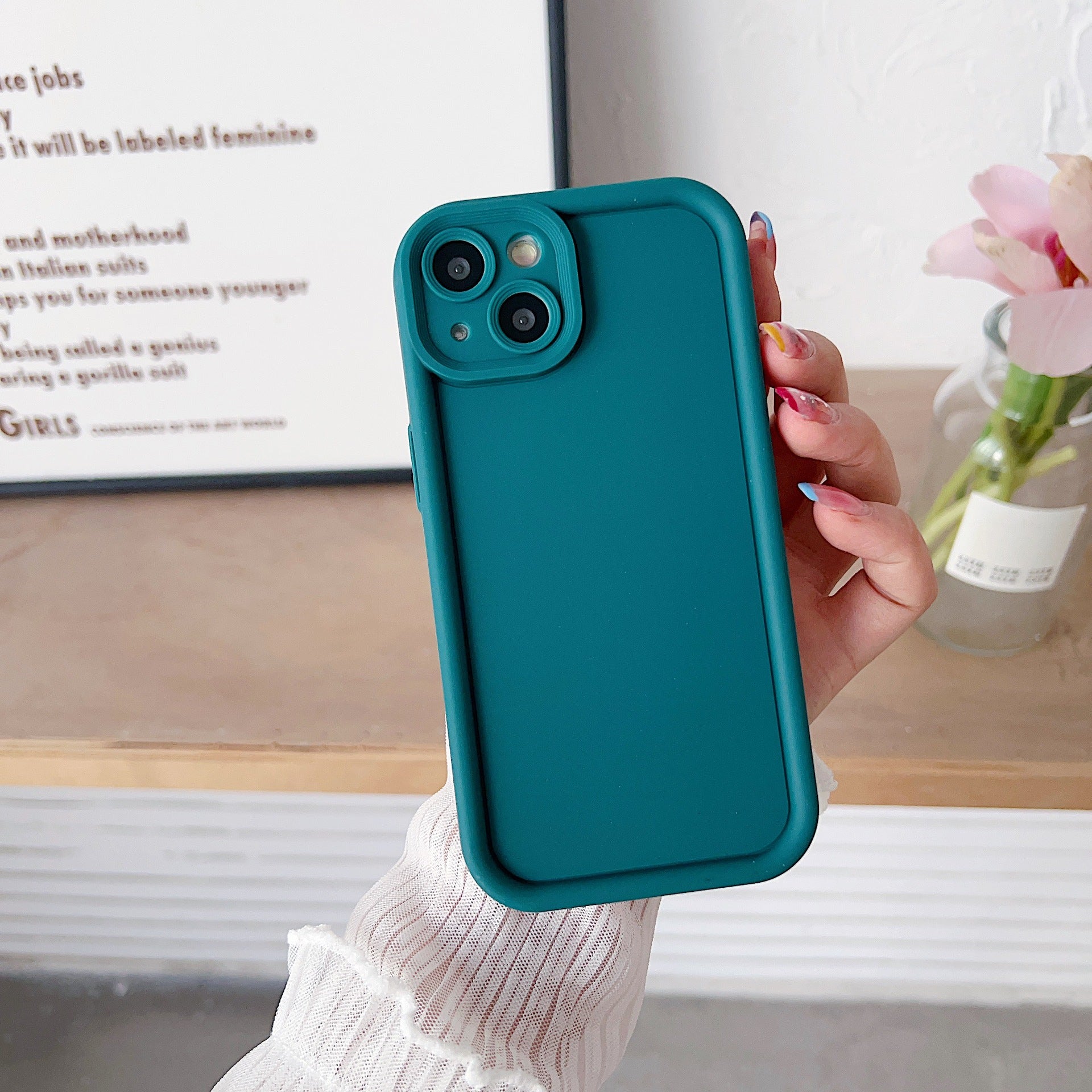 Suitable for New Apple 17 Emery Mobile Phone Case Material Pure Color 15Tpu Iphone16 Mobile Phone Protective Cover