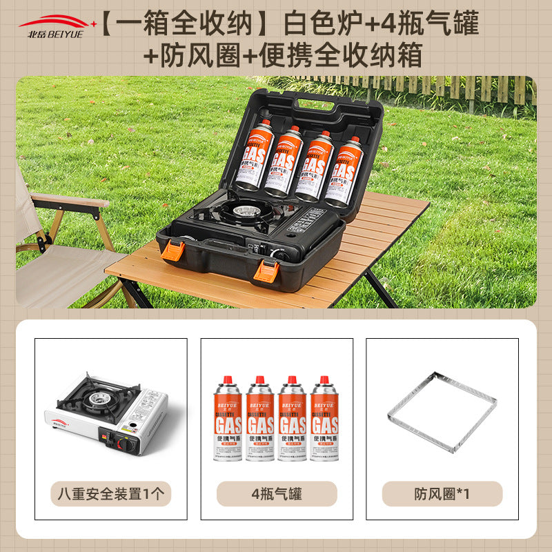 Outdoor Portable Cassette Stove, Outdoor Stove, Hot Pot, Magnetic Cassette Gas Stove, Gas Tank, Gas Stove Complete Set