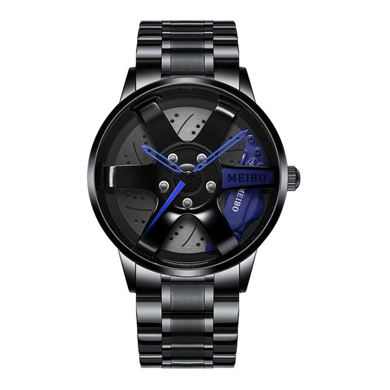 Official full-automatic movement watch men's vacuum plating wheel style non-mechanical watch new generation of hair